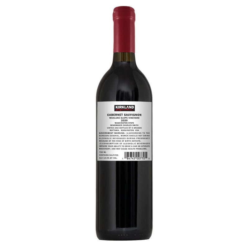 Kirkland Signature Cabernet Sauvignon 2020 75cl, UK version