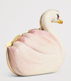 Chloé lambskin swan clutch bag H18cm (British brand)