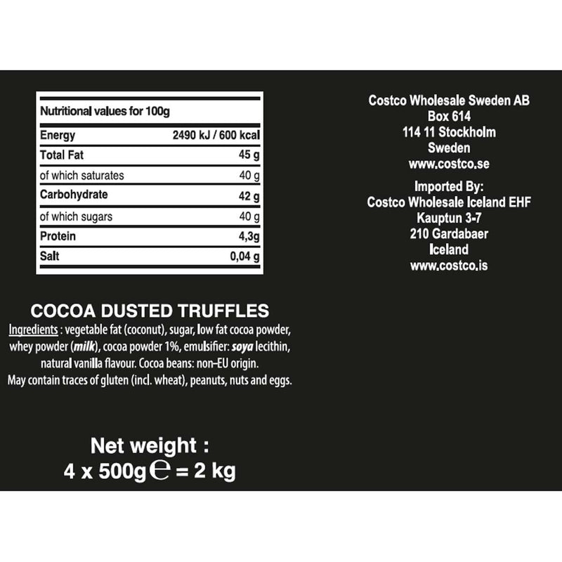 Truffettes de France cocoa dusted chocolate truffles 2 x 1kg - British product