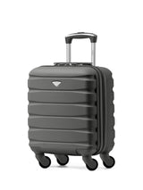 Next Flight Knight Charcoal 4 Wheel ABS Hard Case Underseat Cabin Luggage 45x36x20cm- Buy online at McGrocer