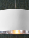 Pacific Elin pendant shade 55cm white faux cotton (British brand)