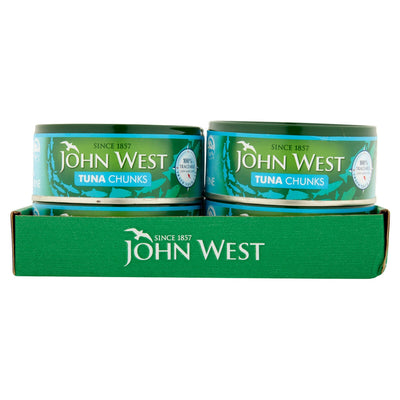 Costco UK John West Tuna Chunks in Brine Canned Tuna 12 x 145g- Buy online at McGrocer