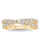 Costco UK 0.90ctw Round Brilliant Cut Diamond Ring 14ct Yellow Gold Size N- Buy online at McGrocer