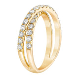 0.90ct diamond ring in 14ct yellow gold size N (British brand)