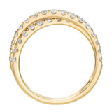 0.90ct diamond ring in 14ct yellow gold size N (British brand)