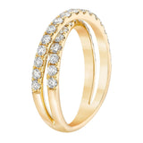 0.90ct diamond ring in 14ct yellow gold size N (British brand)