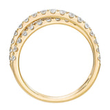 0.90ct diamond ring in 14ct yellow gold size N (British brand)