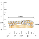 0.90ct diamond ring in 14ct yellow gold size N (British brand)