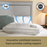 Sealy Memory Airflow Pillow 74x48cm - British product
