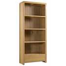 Julian Bowen oak tall bookcase, UK version