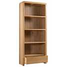 Julian Bowen oak tall bookcase, UK version