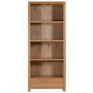Julian Bowen oak tall bookcase, UK version