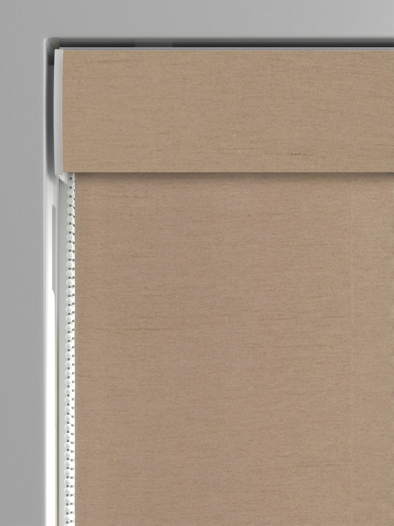 Eloise Latte Natural Roman blind, UK version