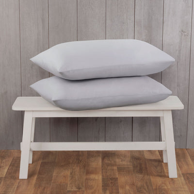 Costco UK Cotton Exchange 200 Thread Count Percale Pillowcase Pair, Grey- Buy online at McGrocer