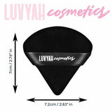 LUVYAH Triangle Powder Puff Sponges Black, UK version