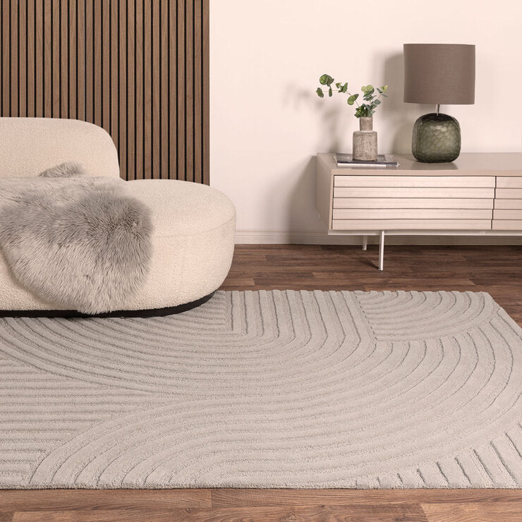 Asiatic Hague Silver Wool Rug, UK version