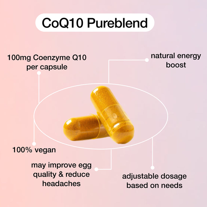 Unfabled CoQ10 Pureblend supplement 90 capsules, imported from the UK