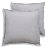 Habitat Cotton Rich 180TC Continental Pillowcase Pair Grey 65x65cm, UK version