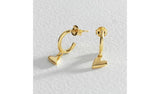 Argos Revere 9ct Gold Plated Sterling Silver Heart Drop Earrings 19mm- Buy online at McGrocer