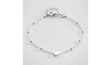 Argos Revere Sterling Silver Heart Bracelet 20cm- Buy online at McGrocer
