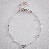 Revere sterling silver heart bracelet 20cm (British brand)