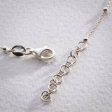 Revere sterling silver heart bracelet 20cm (British brand)