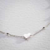 Revere sterling silver heart bracelet 20cm (British brand)