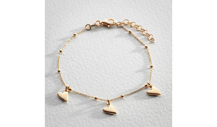 Revere gold plated heart bracelet - British product
