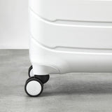 Rock hardside luggage set 3 piece white, imported from the UK