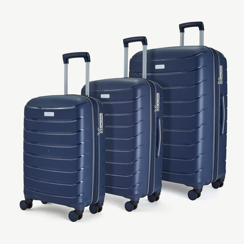 Rock Prime 3 piece hardside luggage set (British brand)