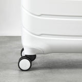 Rock hardside luggage set 3 piece white, imported from the UK