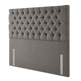 Costco UK Pocket Spring Bed Company Ravello Grey Fabric Full Height Headboard Double- Buy online at McGrocer