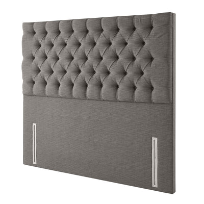 Costco UK Pocket Spring Bed Company Ravello Light Grey Fabric Full Height Headboard, Double- Buy online at McGrocer