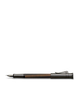 Harrods Classic Makassar Wooden Handle Fountain Pen with Titanium Coating and 18 Karat Gold Nib- Buy online at McGrocer