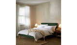 Habitat Ren Kingsize fabric bed frame in moss green, UK version