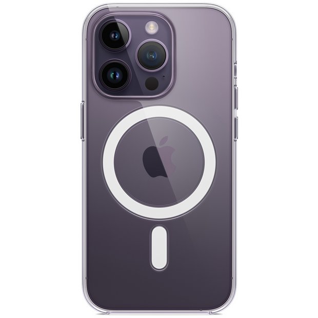 Apple clear phone case with MagSafe for iPhone 14 Pro, imported from the UK