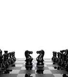Purling Midnight Match chess set, imported from the UK
