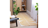 Argos Habitat Global Swirl Yellow Cotton Flatweave Runner 75x200cm- Buy online at McGrocer