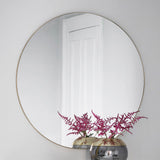 Costco UK Gallery Hayle Champagne Round Mirror, 100cm- Buy online at McGrocer