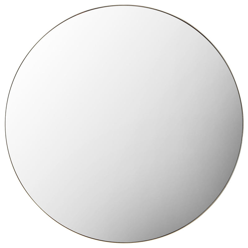 Gallery Hayle champagne round mirror 100cm, imported from the UK