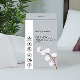 Protect-A-Bed cotton pillow protector 2 pack 75x50 cm (British brand)