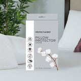 Protect-A-Bed cotton pillow protector 2 pack 75x50 cm (British brand)