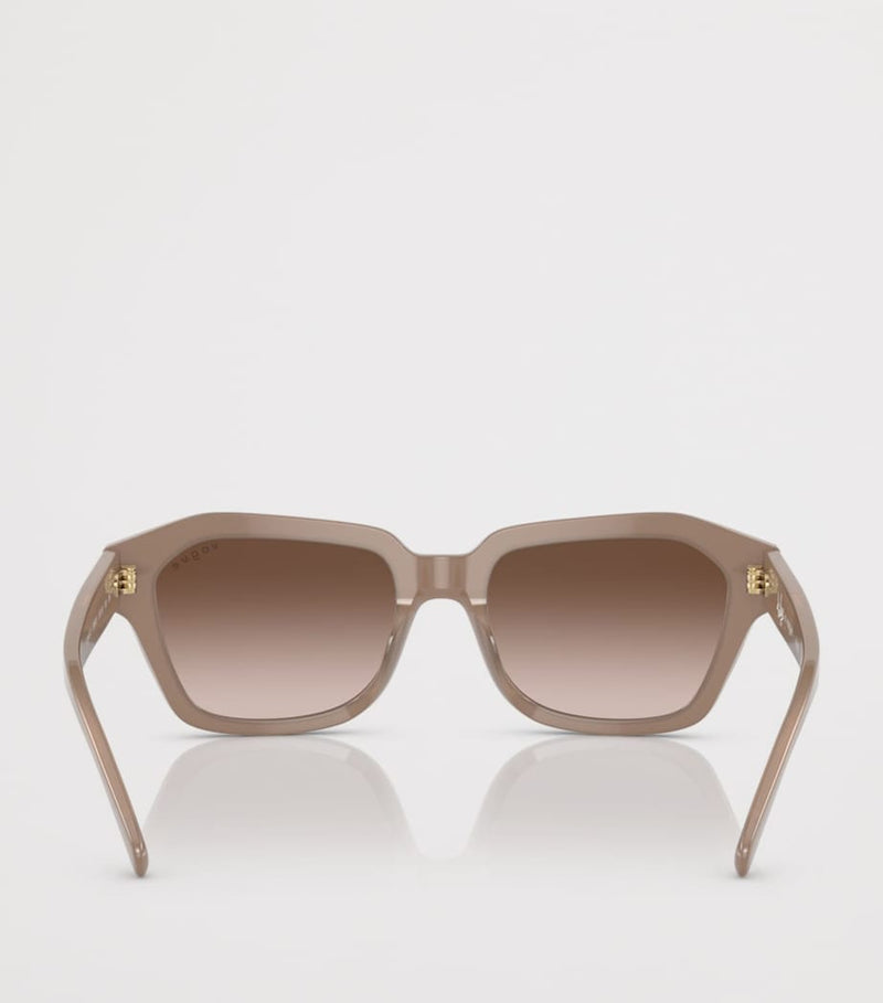 Vogue irregular acetate sunglasses with gradient lenses, UK version