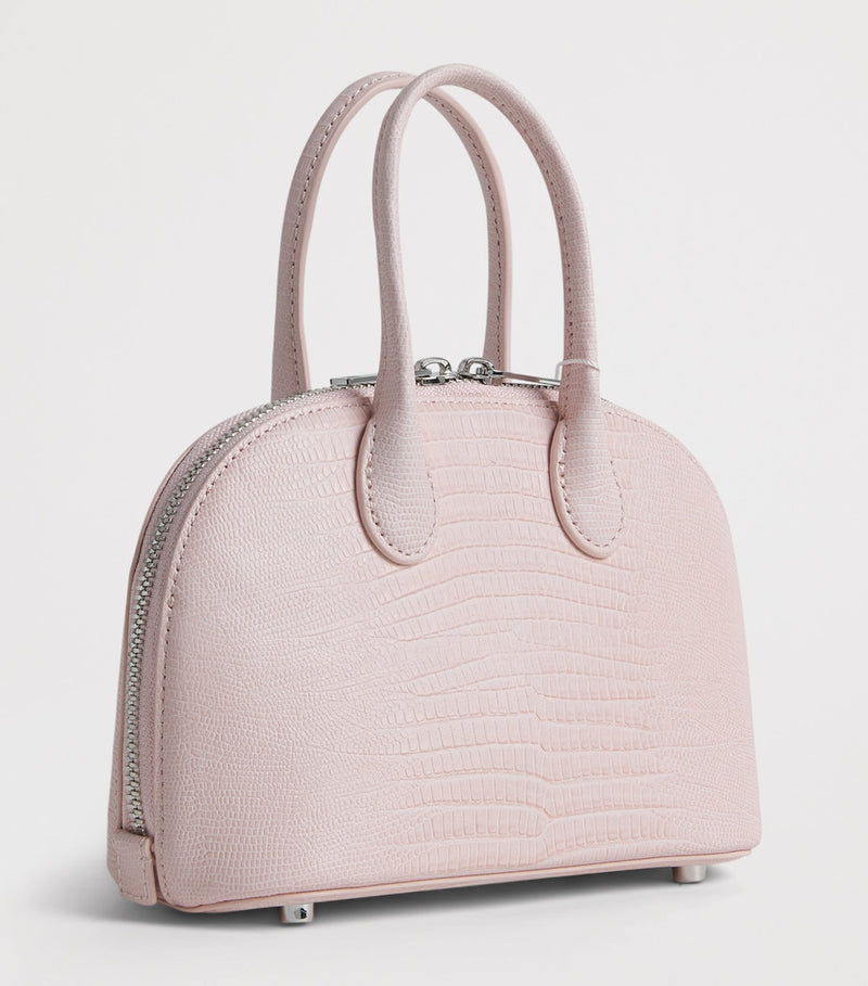 Self-Portrait mini leather top-handle bag, imported from the UK