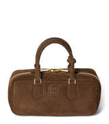 Harrods Miu Miu Suede Arcadie Top-Handle Bag- Buy online at McGrocer