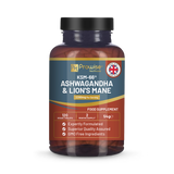 Holland & Barrett Prowise Healthcare KSM-66 Ashwagandha and Lions Mane High Strength Supplement Tablets - 2200mg, 120 Vegan Tablets- Buy online at McGrocer