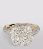 Pomellato Nudo solitaire ring with diamonds - British product