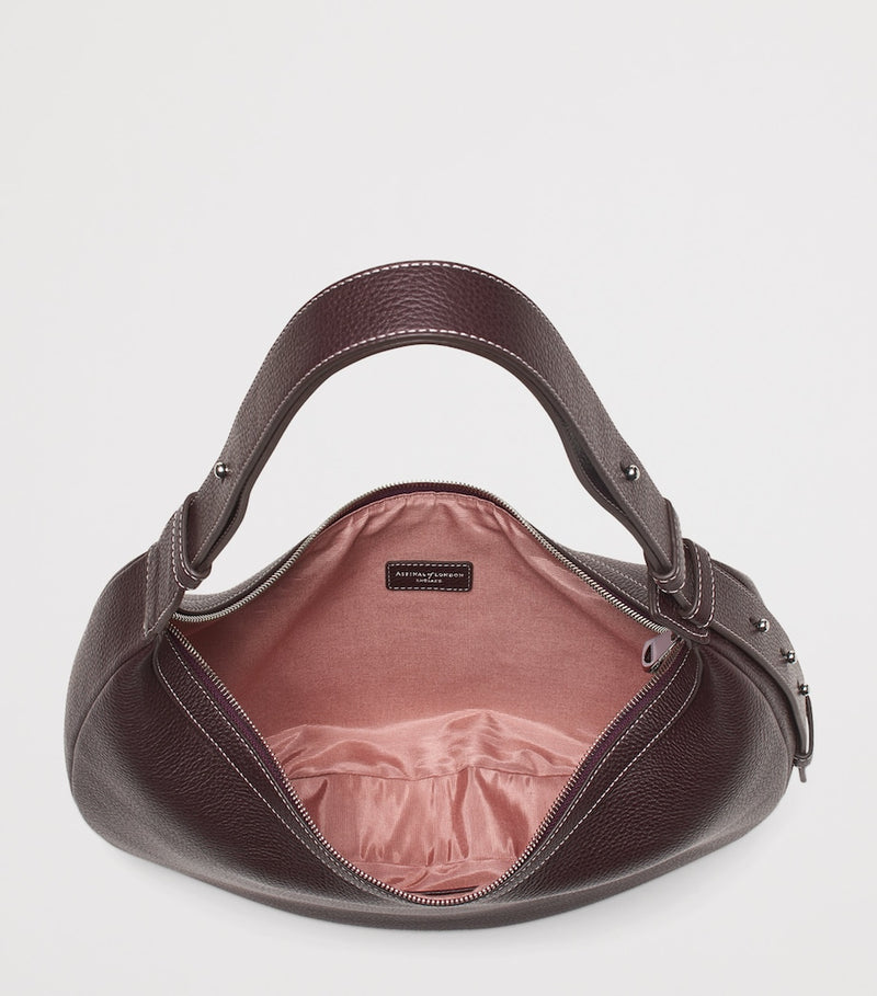 Aspinal of London large Soho Crescent cross-body bag - British product