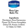 Vaseline Rosy Lips lip balm 20g (British brand)