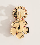 Carolina Herrera embellished floral clip-on earrings, imported from the UK